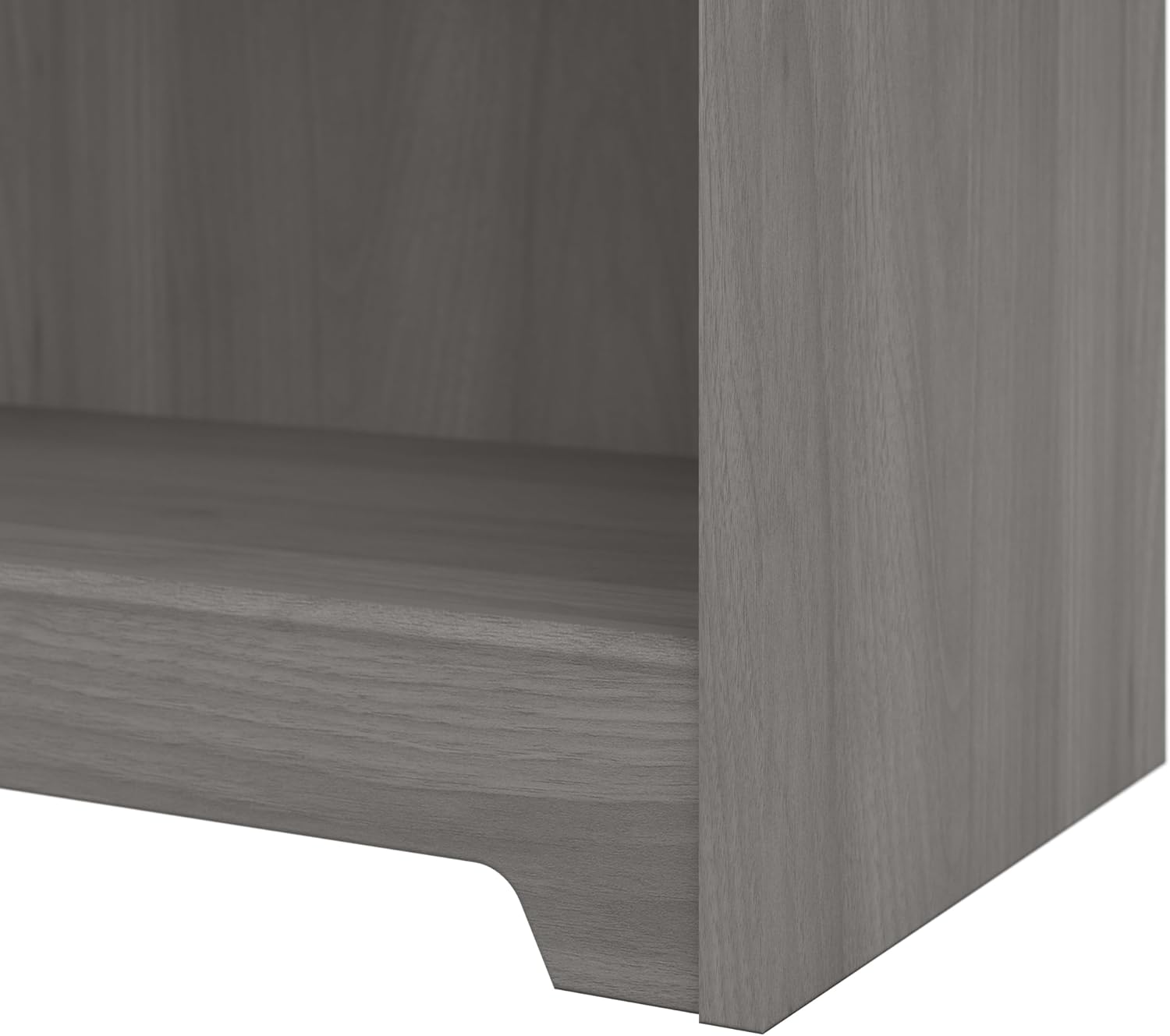 Bush Home Tall 5 Shelf Bookcase, Large Open Bookshelf, Sturdy Display Cabinet for Living Room or Home Office, Cabot Collection, Modern Gray