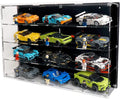 Wall-Mount Display Case Compatible with 12 LEGO Speed Champions Cars – Compact Multi-Tier Racing Showcase – Sets Not Included