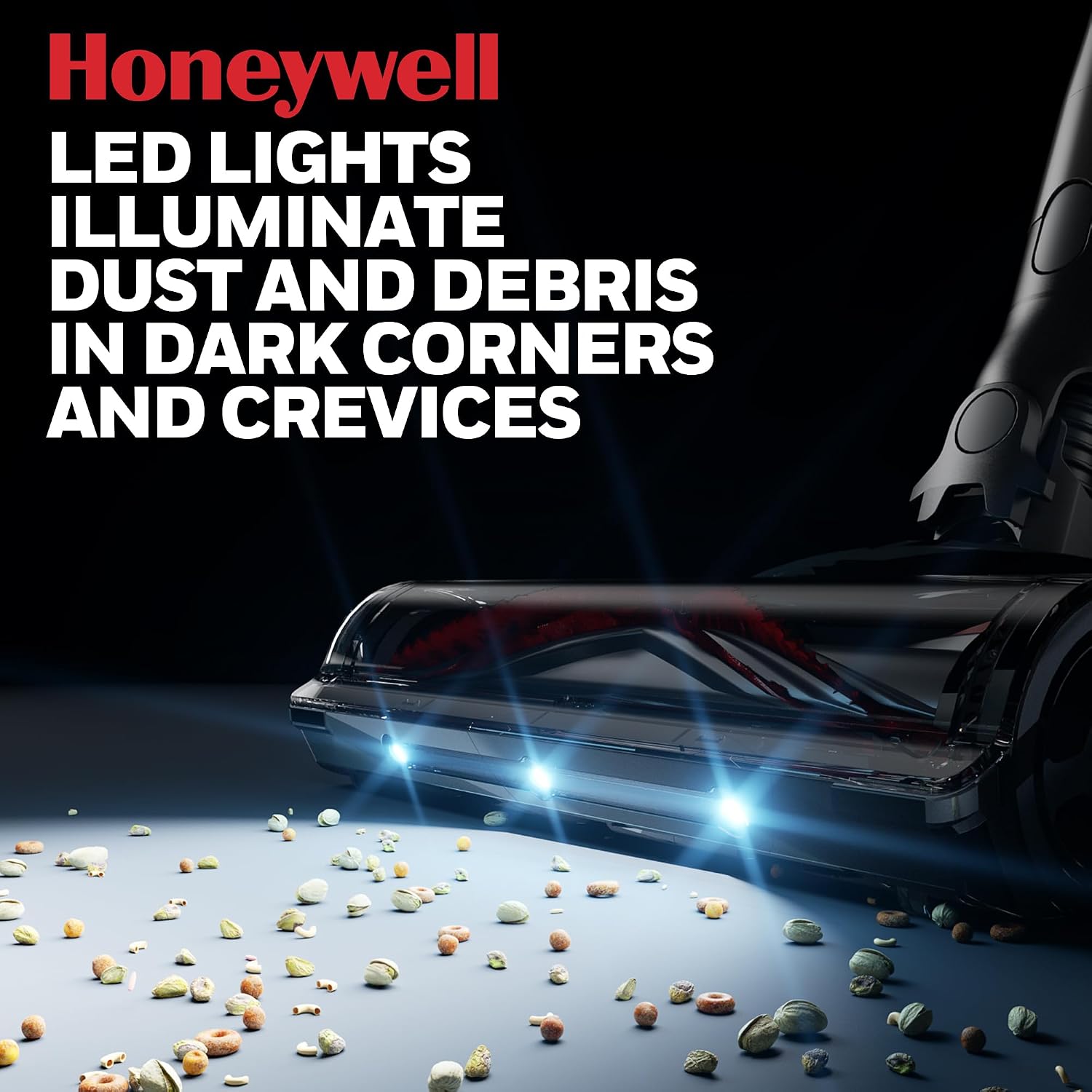 Honeywell Dual Mode Cordless Vacuum Cleaner, Brushless Stick Vacuum Cleaner for Carpet and Hard Floor w/Powerful Suction, Free‑Standing, Anti‑Tangle, 45Mins Runtime, Rechargeable for Home Pet Hair VC6