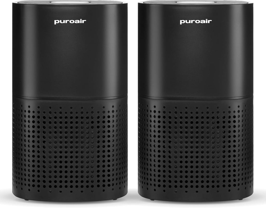PuroAir 240 HEPA Air Purifiers for Home Large Rooms - Covers Up to 1,000 Sq Ft - Filters Up to 99.9% of Pollutants, Smoke, Pollen, Dust - Quiet HEPA Air Filter - Air Purifiers for Bedroom (2 Pack)