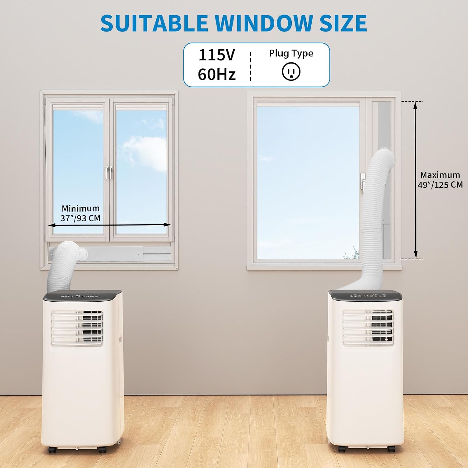 8000 BTU Portable Air Conditioner 3 in 1 Portable AC Unit Dehumidifier Fan Compact Room Air Conditioner for Bedroom Living Room Office Dorm Up to 350 Sq ft Quiet Under 55 DB Sleep Mode White