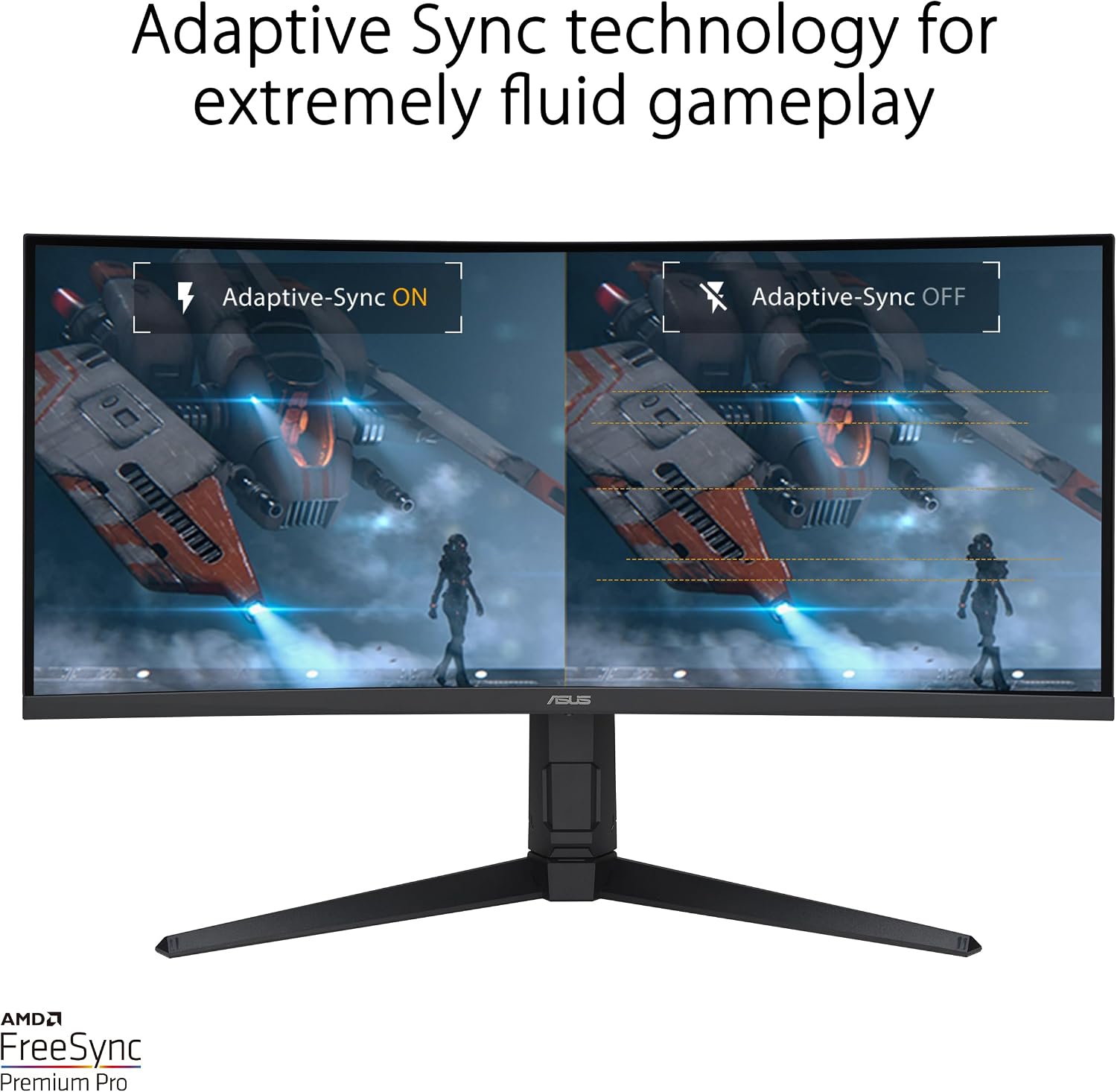 ASUS TUF Gaming 34' 1440P 1500R Curved Monitor (VG34VQL3A) - QHD (3440 x 1440), 180Hz, 1ms, Extreme Low Motion Blur, Freesync Premium Pro, 125% sRGB, DisplayHDR 400, Height Adjustable, 3 year warranty