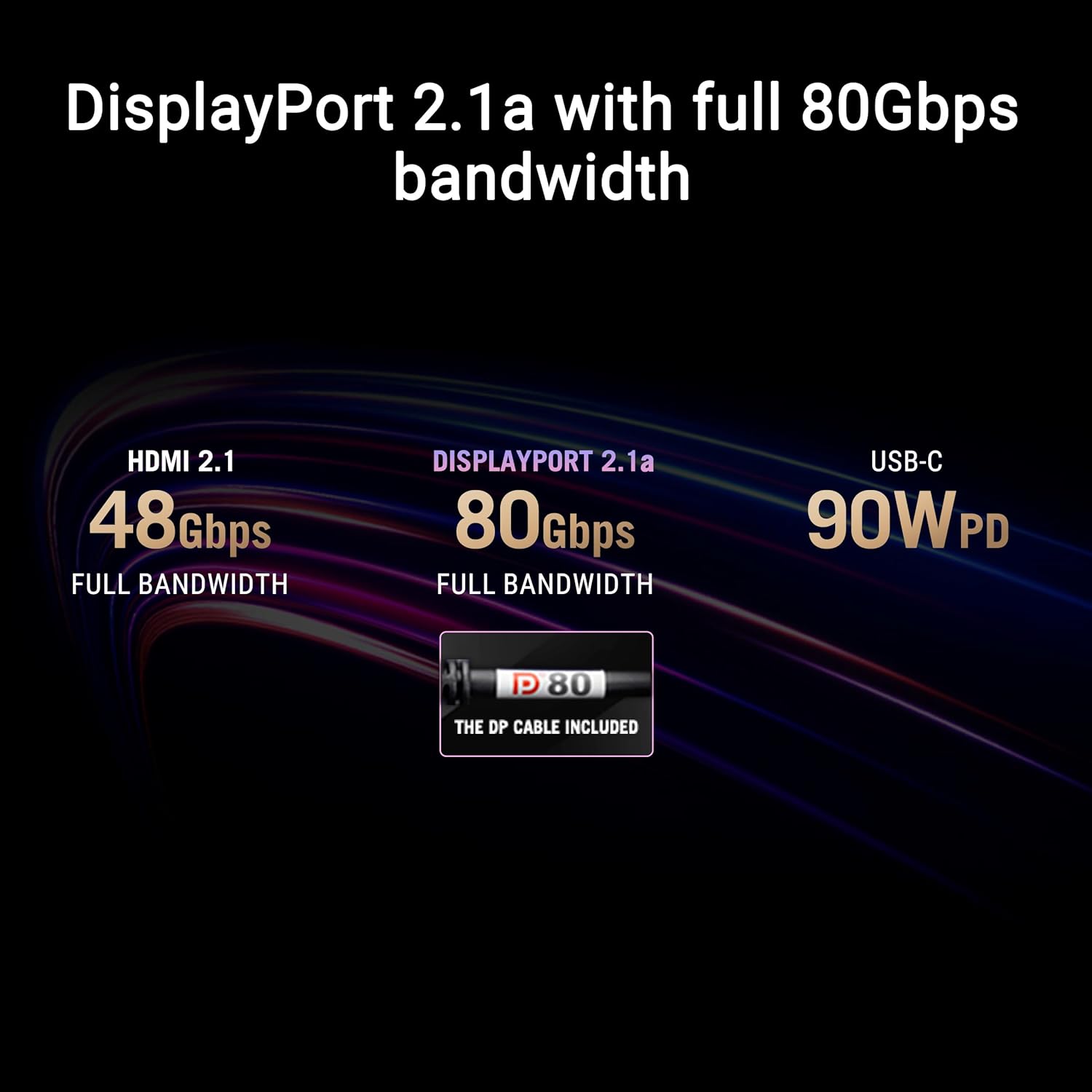 ASUS ROG Swift 32' 4K OLED Gaming Monitor (PG32UCDMR) ― 4K (3840 x 2160), QD-OLED, 240Hz, 0.03ms, G-SYNC Compatible, 99% DCI-P3, USB-C 90W, DisplayWidget, DisplayPort 2.1, 3 yr Warranty