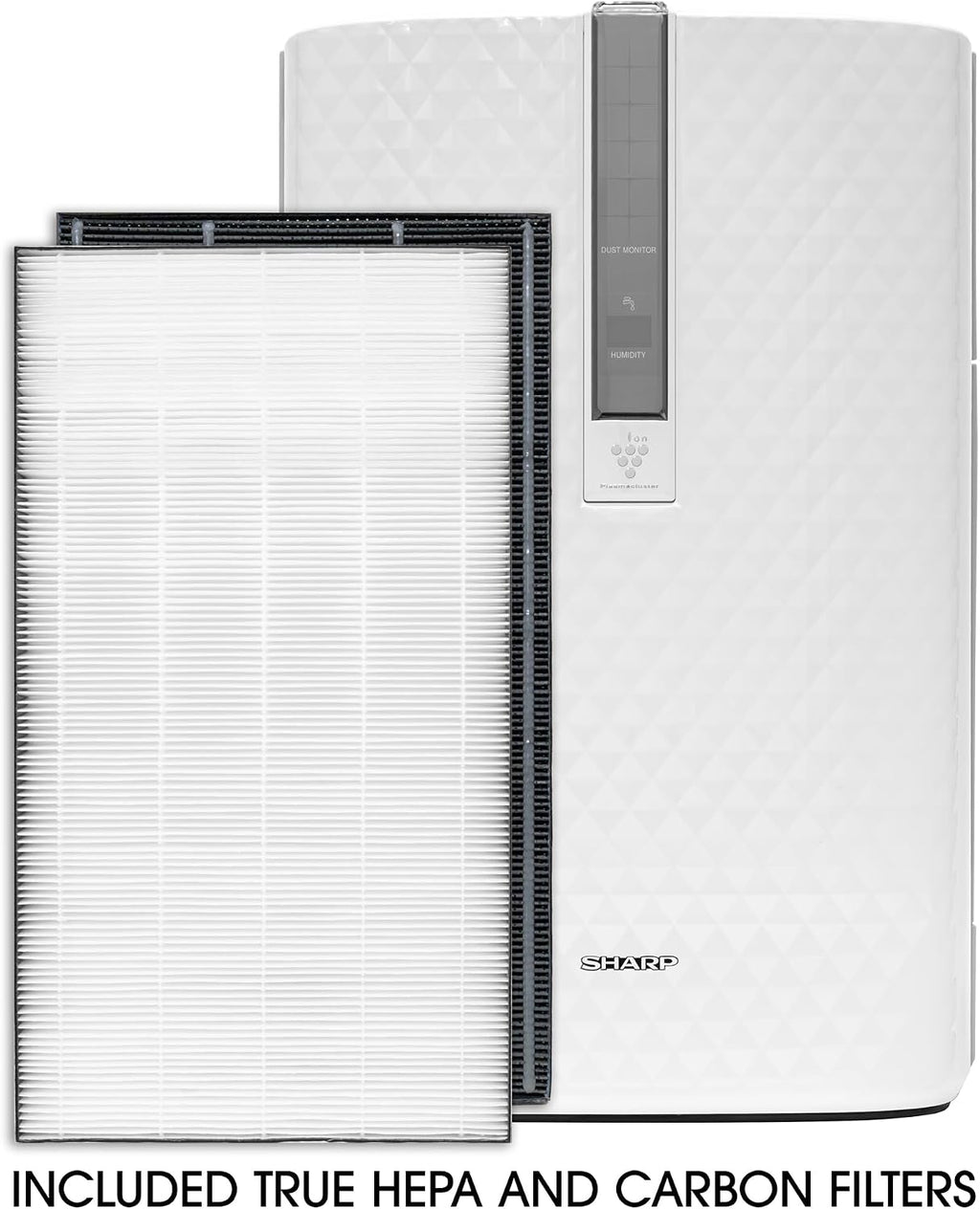 SHARP Air Purifier with Humidifier Combo – Covers up to 1,230 sqft in one hour, True HEPA Filter Air Purifier for Medium Rooms, Home Nursery, Dust, Smoke, Pollen - KC850U