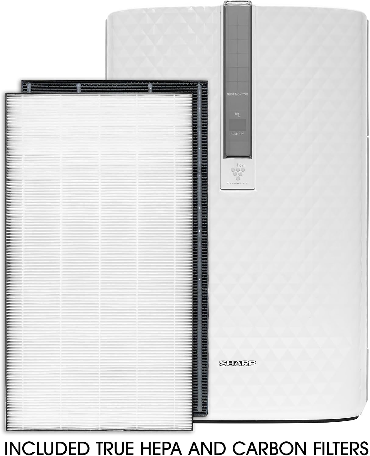 SHARP Air Purifier with Humidifier Combo – Covers up to 1,230 sqft in one hour, True HEPA Filter Air Purifier for Medium Rooms, Home Nursery, Dust, Smoke, Pollen - KC850U