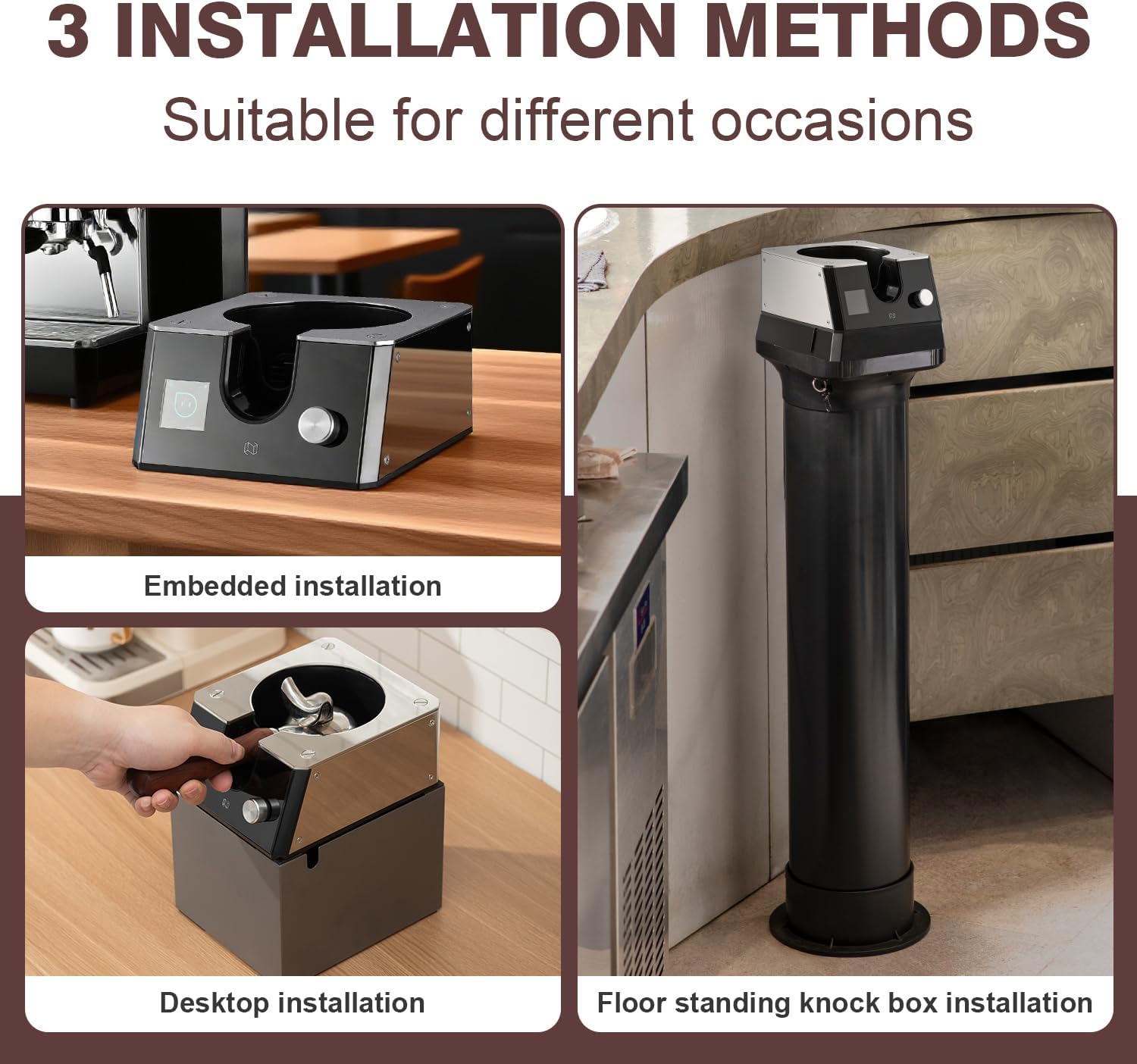 NUETRAL NS300 Pro Electric Portafilter Cleaner-Automatic Coffee Grounds Cleaning Machine-Knock box for Espresso coffee-Espresso Puck Sucker-Suitable for 58mm portafilters.