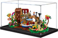 Acrylic Display Case for Lego 21360 Chocolate Factory Building Set– Dustproof Display Box & Showcase, Display Box Compatible with Lego 21360 -Only Display case (3mm Black Base)
