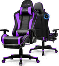 GTPLAYER Gaming Chair,Gamer Chair with Bluetooth and Adjustable Backrest,Seat Height Adjustable Computer Chairs with 3D Armrests,Video Game Chair with Footrest Speakers (Purple)
