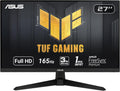 ASUS TUF Gaming 27 Inch Gaming Monitor - Full HD, 1080P, 165Hz (Supports 144Hz), 1ms, Extreme Low Motion Blur, FreeSync Premium, Shadow Boost, Eye Care, HDMI, DisplayPort, Tilt Adjustable - VG277Q1A