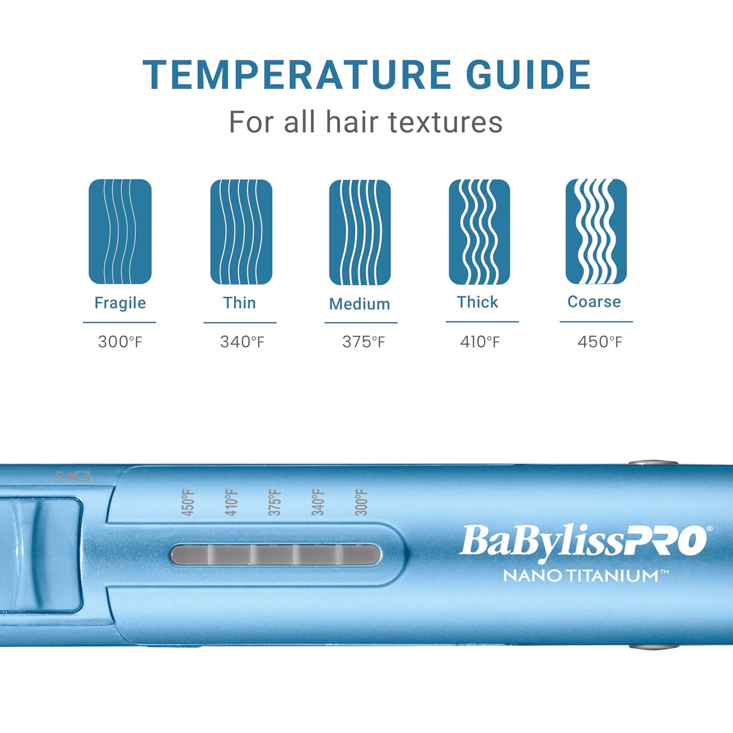 BaBylissPRO 1' Ultra-Sleek Stainless Steel Styling Iron, Hair Straightener, Waver and Curling Tool in one