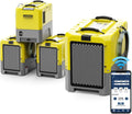 ALORAIR 180 PPD Commercial Dehumidifiers with Smart WiFi, Crawl Space Basement dehumidifier with Pump, Industry Water Damage Unit, Compact, Portable, Memory Starting, (Pack of 4) yellow