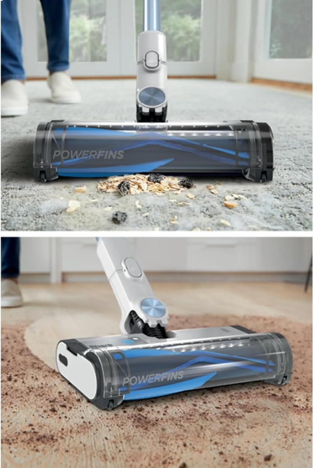 Shark Detect Clean & Empty Auto-Empty System - Lightweight Cordless Vacuum Cleaner with HEPA Filter, Portable Handheld Attachment, Crevice Tool, Ideal Stick Vacuum for Pet Hair, White, IW3511