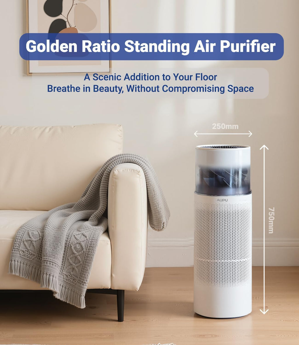 2 in 1 Air Purifier with Humidifier,Air Purifiers for Home Large Room,Humidifier and Air Purifier in one HEPA Purifier for Home Pets Remove Pet Odor Smoke Pollen Dust for Bedroom,Living Room,Office