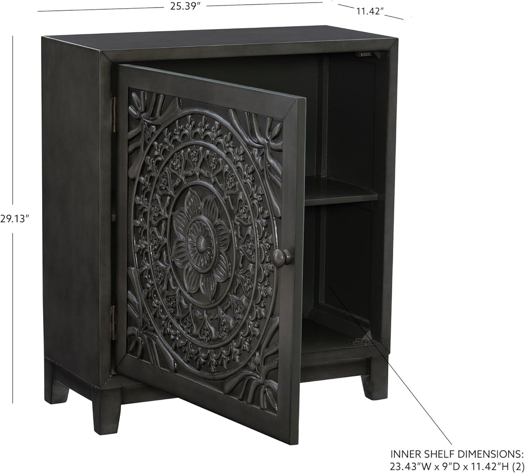 Hadrik Dark Grey Accent Cabinet by Powell
