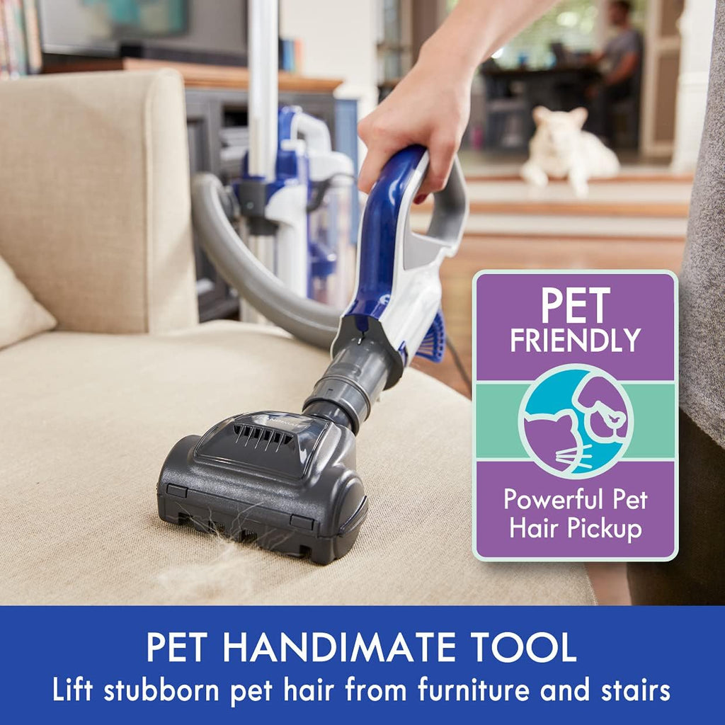 Kenmore DU5080 Bagless Upright Vacuum Lift Cleaner 2-Motor Power Suction with HEPA Filter, 3-in-1 Combination Tool, Pet Handi-Mate for Carpet, Hard Floor, Navy, 2 Liters