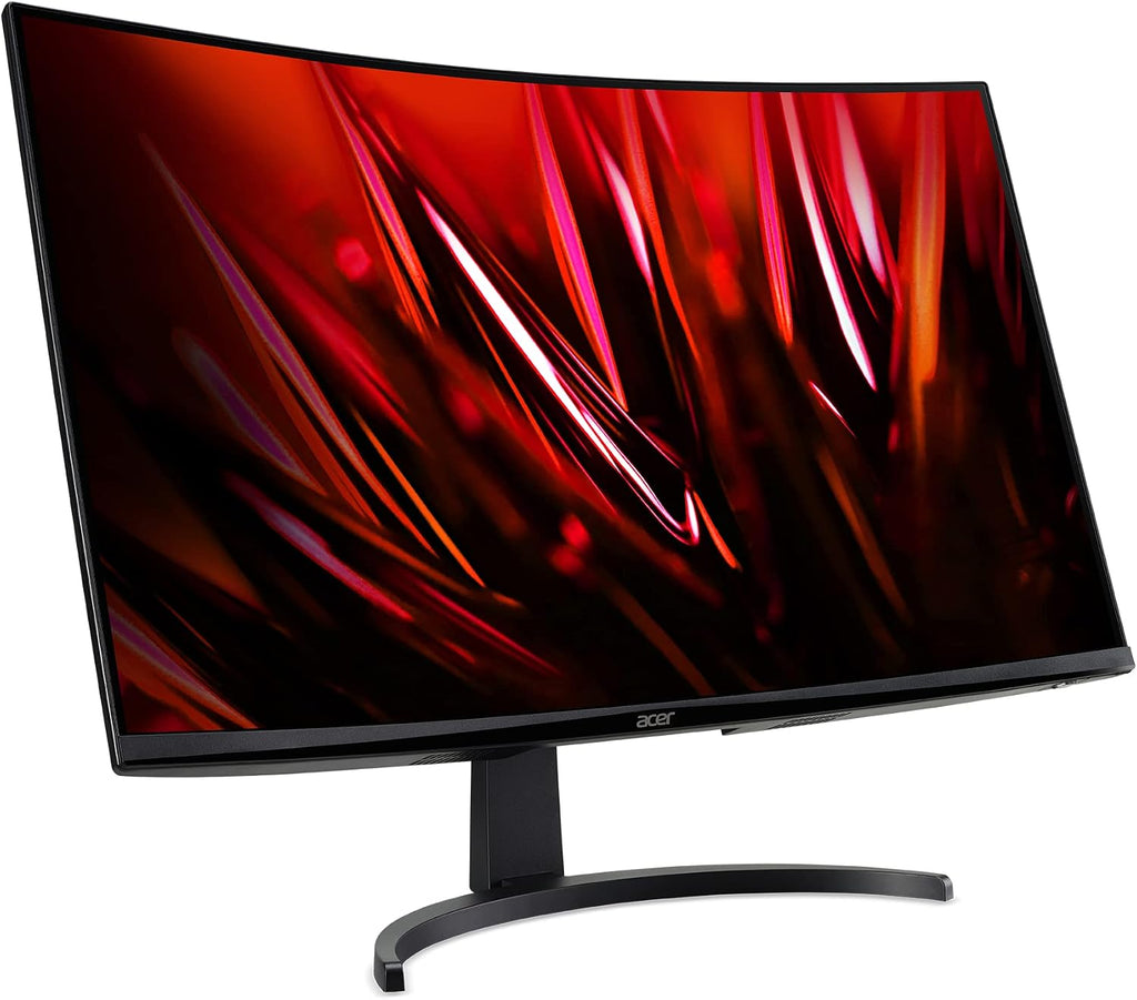 acer Nitro 31.5 Inch WQHD 2560 x 1440 1500R Curved Gaming Monitor | AMD FreeSync | Up to 180Hz Refresh | 1ms (VRB) | Tilt | One Display Port 1.4 & Two HDMI 2.0 | EDA323QU S3bmiiphx (Renewed)