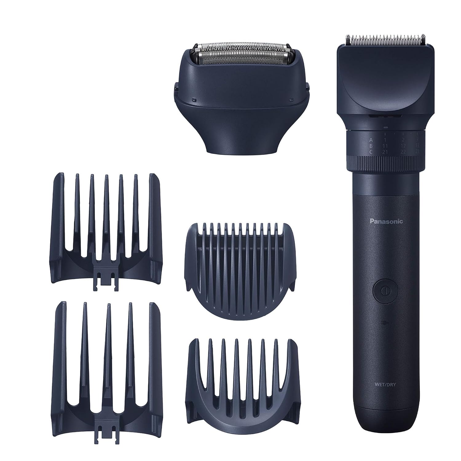 Panasonic MultiShape Defined Trim and Shave Kit, with Beard, Hair and Body Trimmer and Adjustable Trim Dial, 3-Blade Men's Electric Razor, Easy-Clean Customizable Grooming Kit - ER-Defined