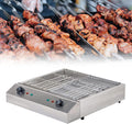 KnoRRs Electric Table Top Griddle, Electric Smokeless Portable BBQ Barbecue Grill Indoor Cooking Grill with Water Filled Drip Tray Temperature Control, Kebab Grill, Safe Griddle for Indoor (Big)