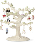 Lenox 868996 Christmas Memories 10-Piece Ornament & Tree Set, Display Stand