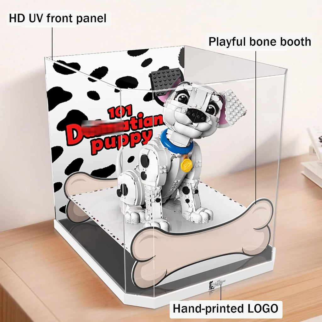 Acrylic Display Case for Lego 43269 101 Dalmatians Building Set– Dustproof Display Box & Showcase,, Display Box Compatible with Lego 43269 -Only Display case (One-Piece)