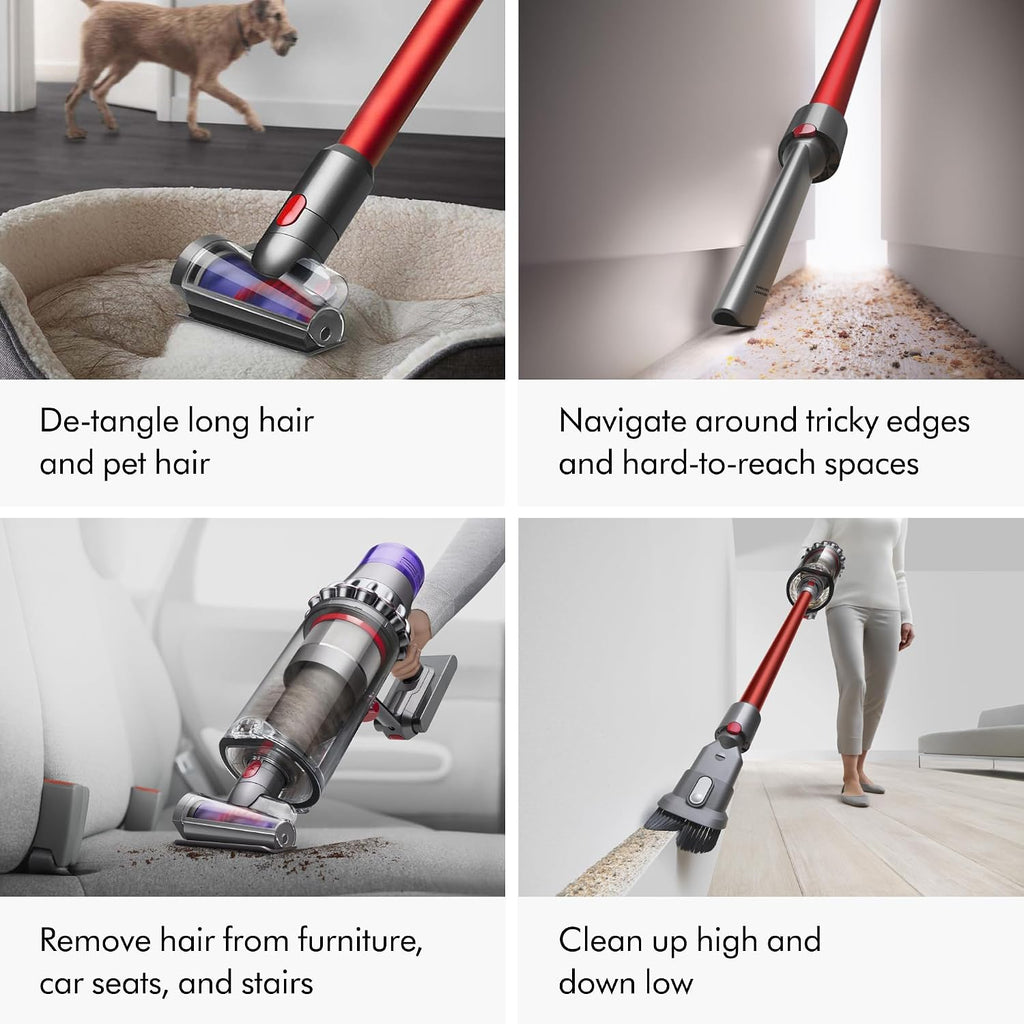 Dyson SV29 Outsize Cordless Vacuum Cleaner | Nickel/Red | Refurbished