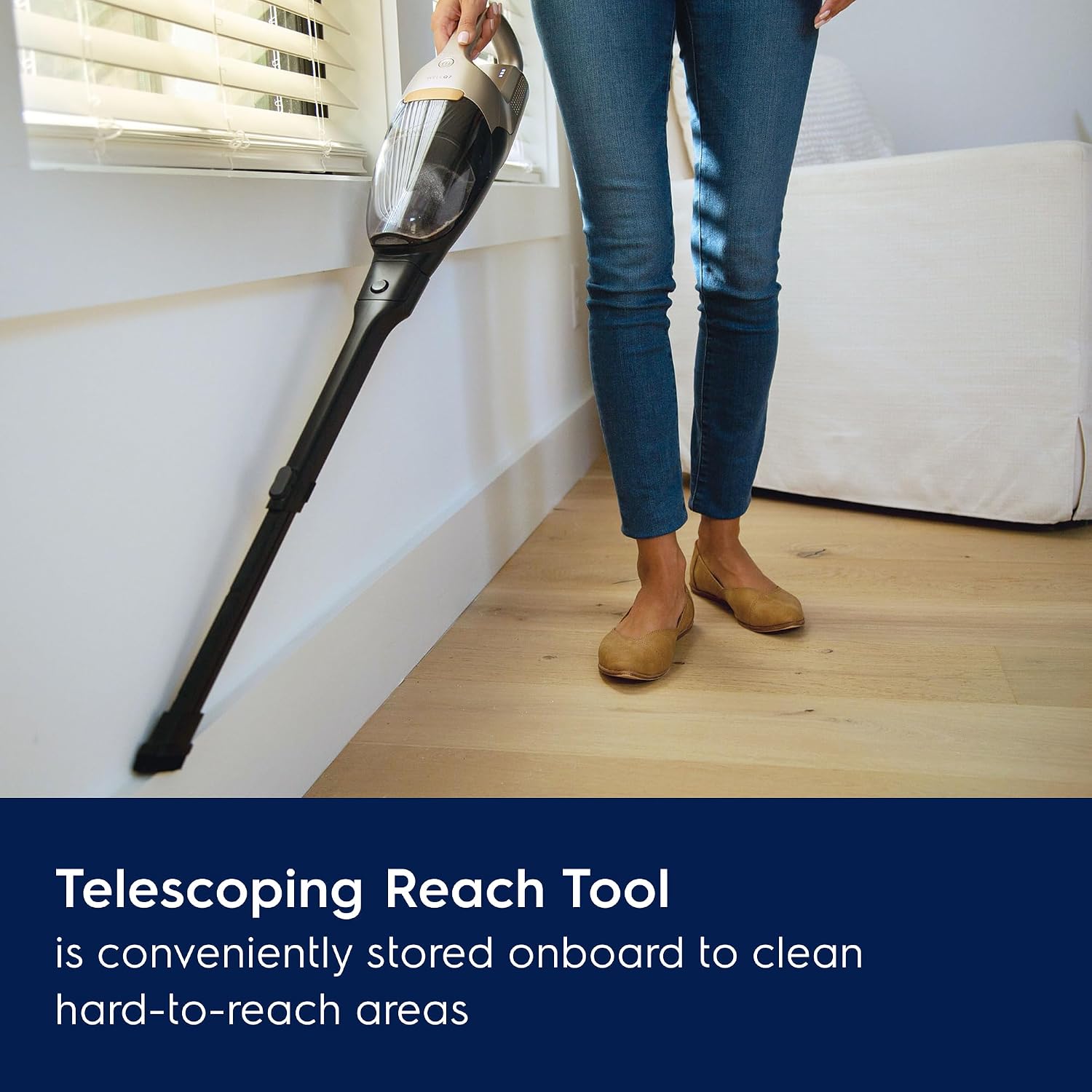Electrolux WellQ7 Hard Floor Cordless 2-in-1 Vacuum with PowerPro Roller for Hard Surfaces, 50-Minute Run Time, 2 Power Modes, Soft Sand