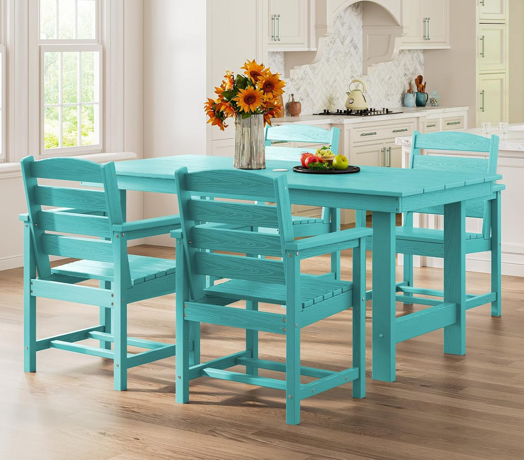 SERWALL Patio Dining Chair Set of 2, Aruba