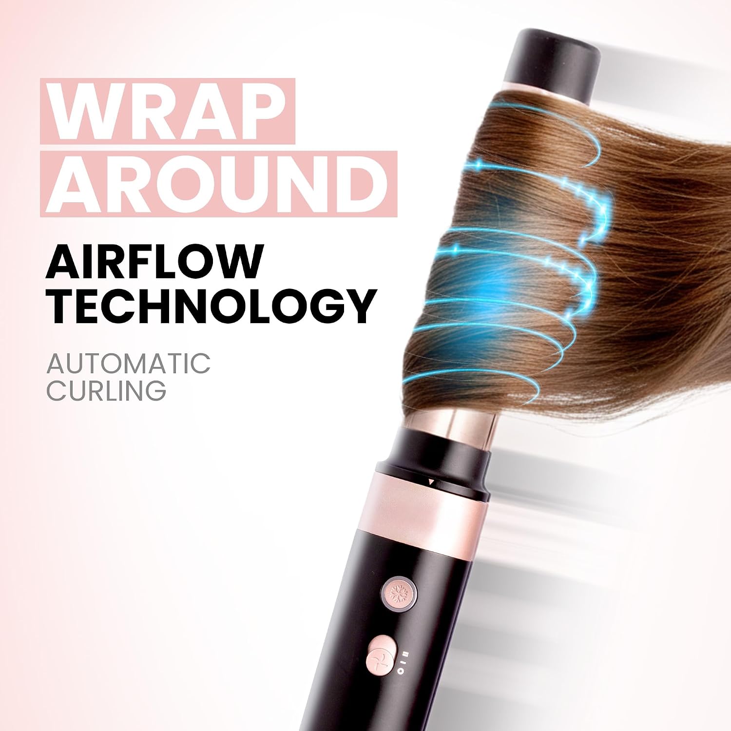ELLA BELLA® 6 in 1 Professional Hot Air Styler • Powerful Hair Dryer & Straightener Set • Styling Without Heat Damage • Fast Drying Curling Volumizing Straightening • Includes Protective Travel Case