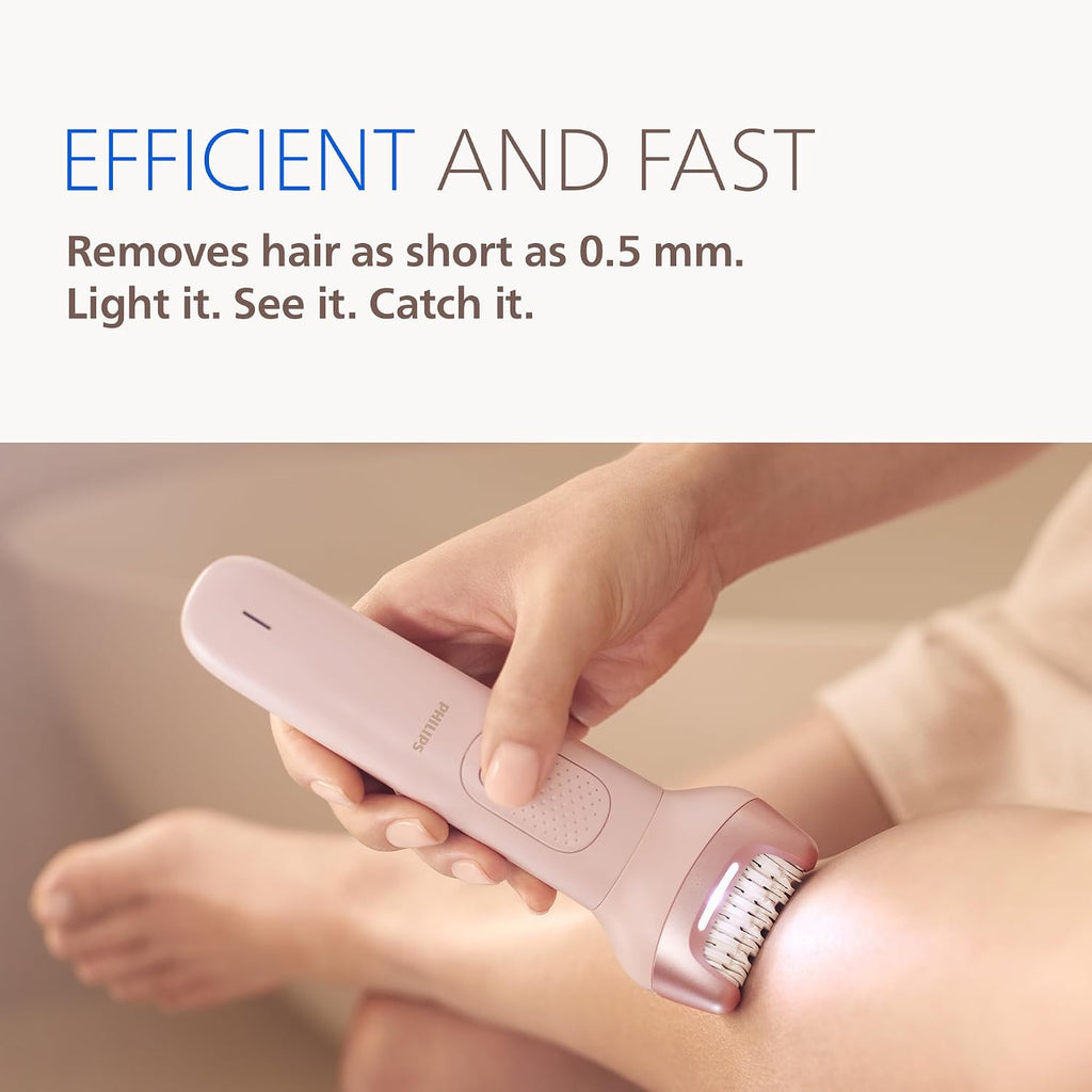 Philips Epilator Series 9000 - Cordless Wet and Dry Electric Epilator, Hair Removal for Legs, Body and Bikini, with ProGuide, 8 Accessories, 60 min. Runtime, Model BRE717/00