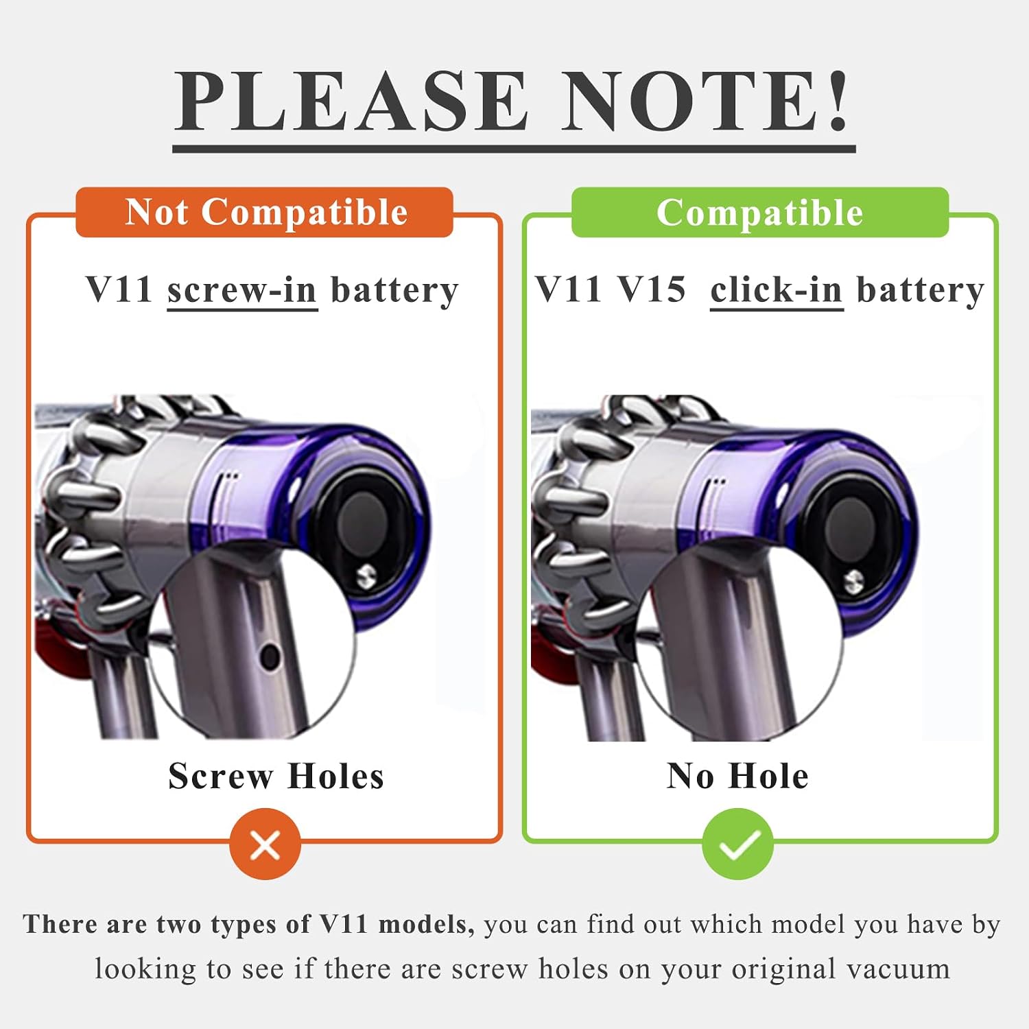 Upgraded 10000mAh V11 Battery Replacement for Dyson V11 Click-in Battery SV15 SV16 SV17 SV22 SV28 SV29 SV47 970938-01 970425-01 (Not for Screw-in Models)