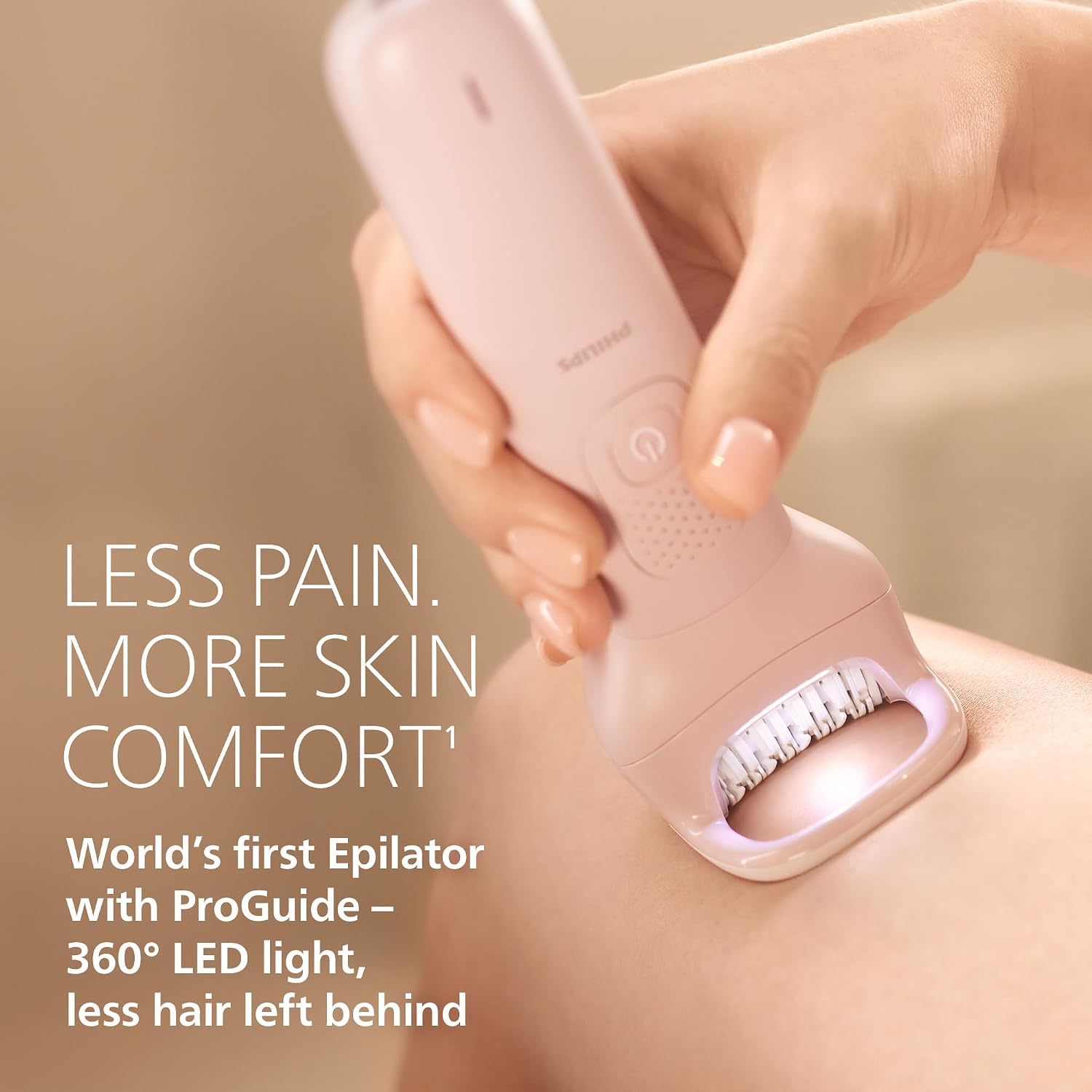 Philips Epilator Series 9000 - Cordless Wet and Dry Electric Epilator, Hair Removal for Legs, Body and Bikini, with ProGuide, 8 Accessories, 60 min. Runtime, Model BRE717/00