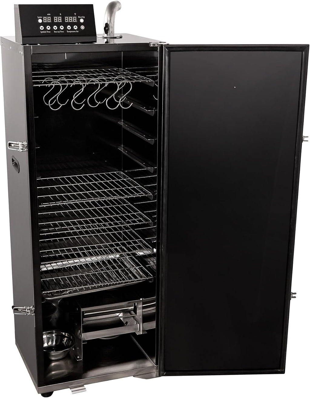 HAKKA Commercial Smoker, Electric Smoke Oven 8 Racks BBQ Grill Vertical Outdoor Smoker 2000W for Cooking Pastrami, Sausage, Bacon, Smoked Chicken, Smoked Pork (DSH-S45E)