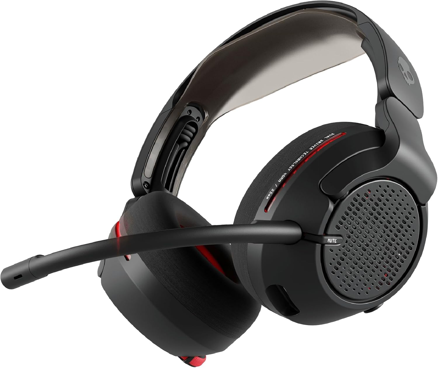 Skullcandy Crusher PLYR 720 Wireless Gaming Headset, Ultimate Immersion and Comfort, THX Spatial Audio, Multi-Sensory Bass and Platform- Digi-Black, Removable Mic, PC, PlayStation, Nintendo