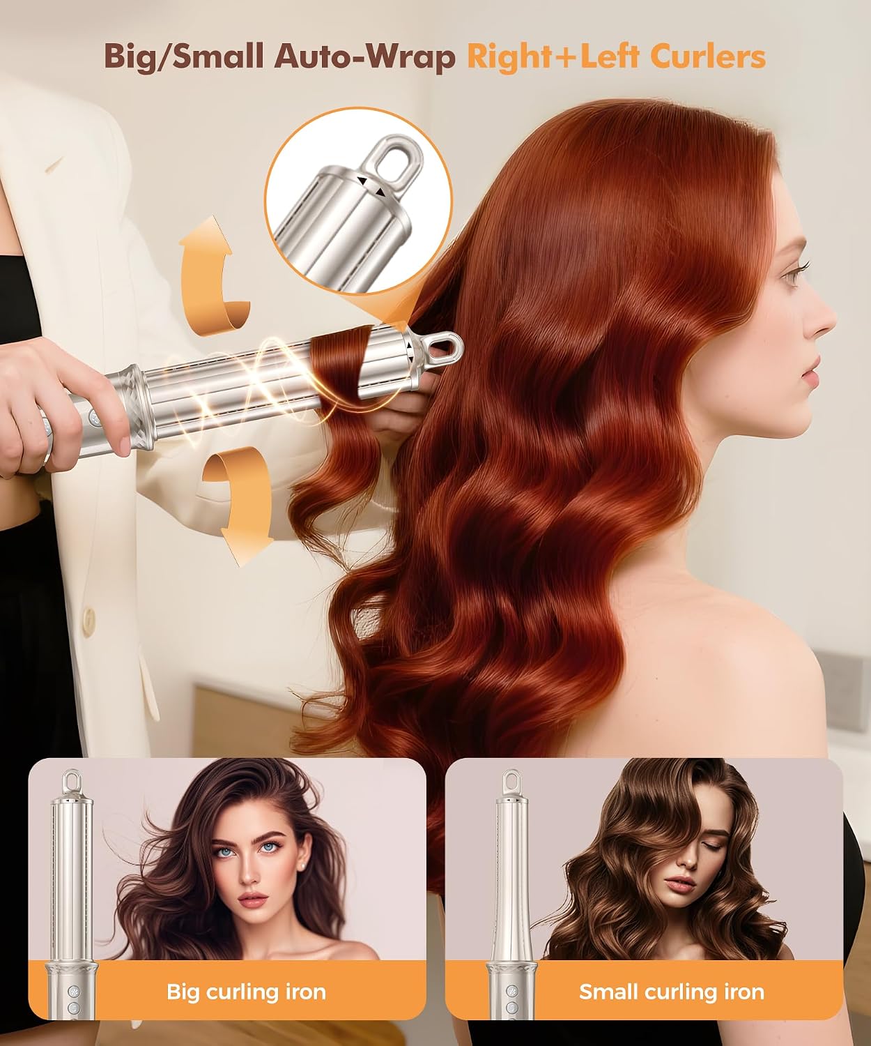 Cosy Companions 6 in-1 Hair Dryer Brush, 150,000 RPM High-Speed Negative Ionic, Blow Dryer Brush for Fast Drying, Hot Air Brush for Curling/Volumizing/Straightening with Travel Bag, Gold