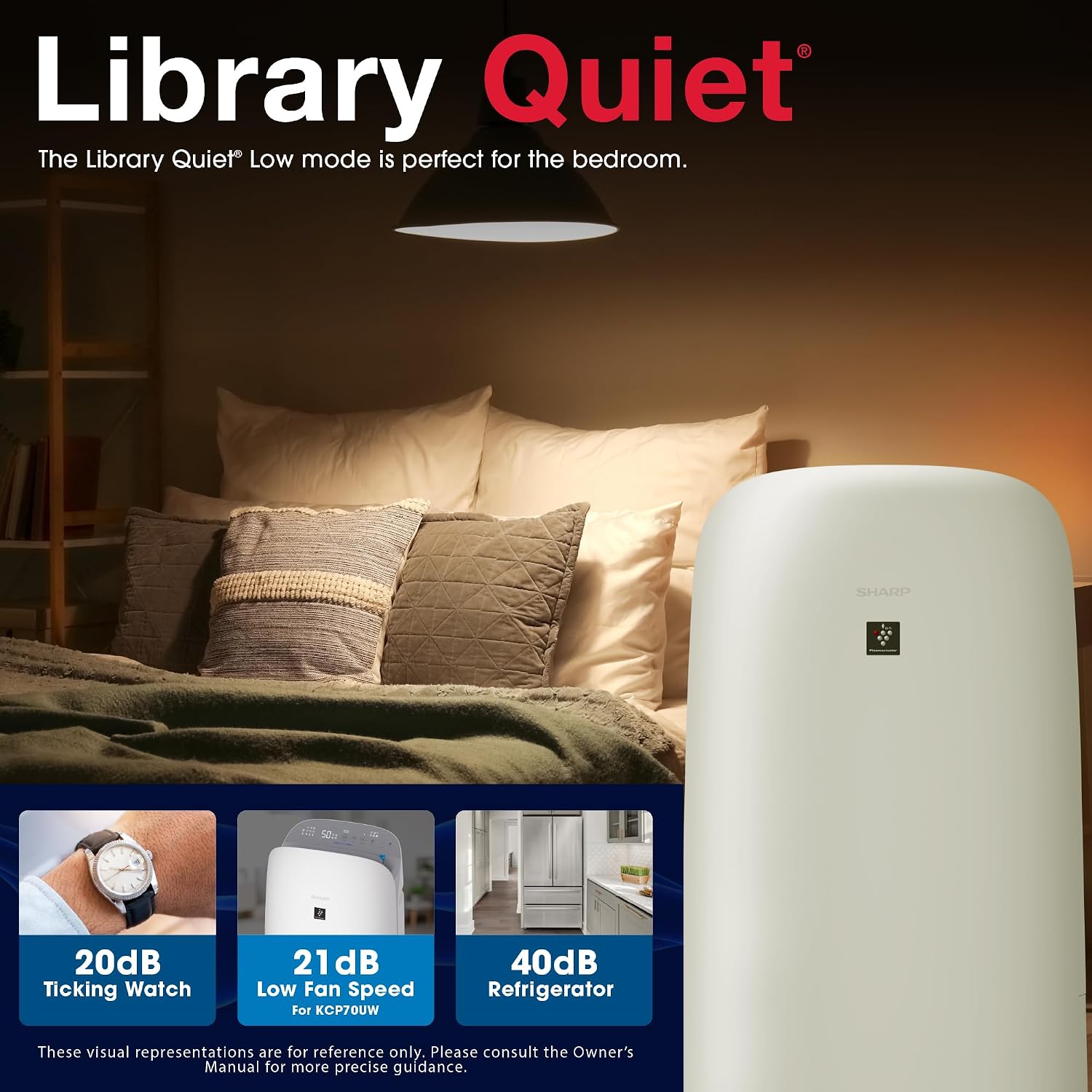 SHARP Smart Air Purifier with Humidifier Combo – Covers up to 1,913 sqft in one hour, Compatible w/Alexa & Google Asst. Energy Star 3.0, True HEPA Filter for Large Room, Bedroom - KCP70UW