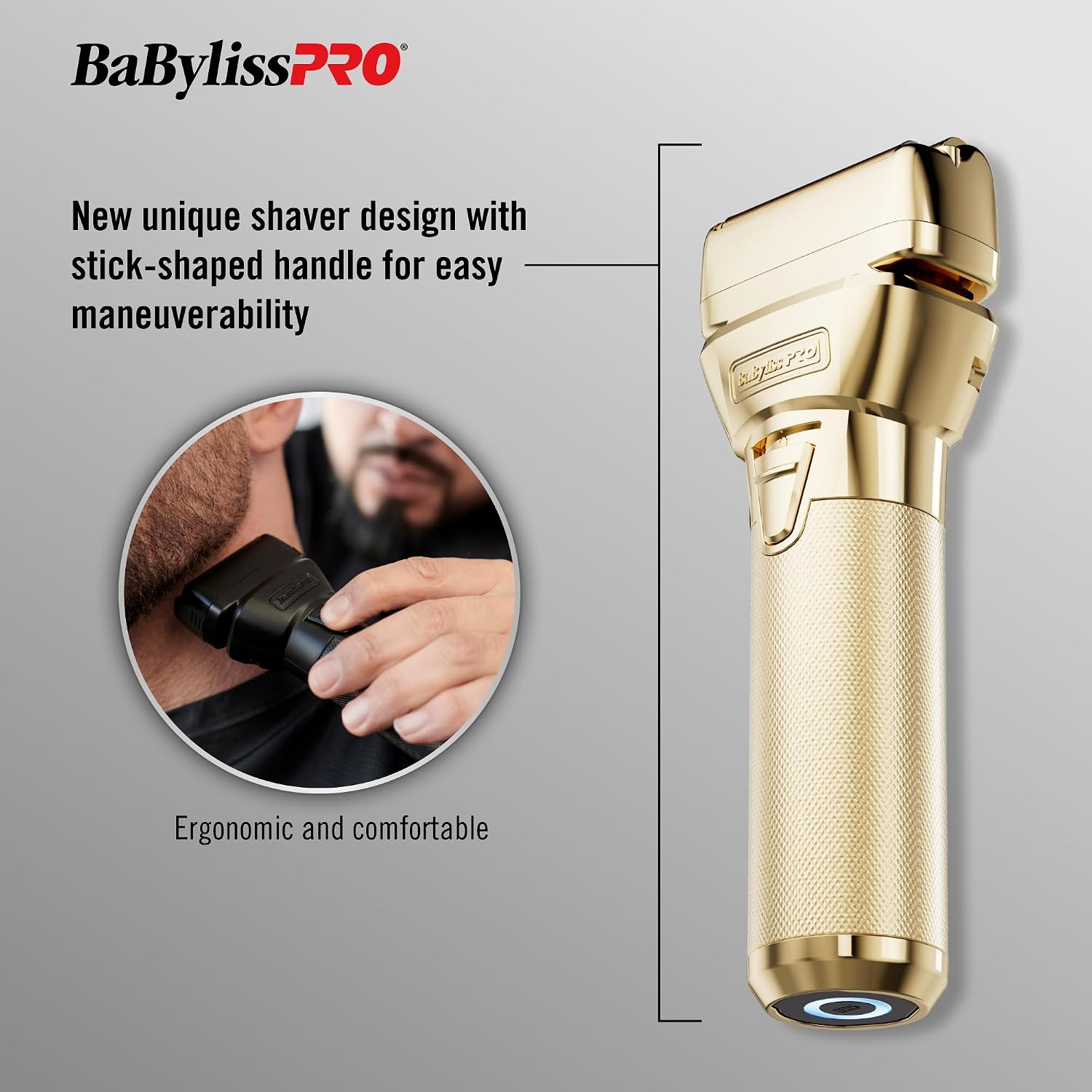 BaBylissPRO FXONE Double Foil Stick Shavers with interchangeable battery