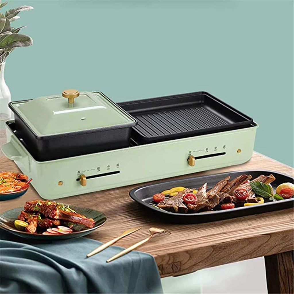 Hot Pot Barbecue One Electric Grill Pan Barbecue Household Multifunctional Smokeless Non-Stick Barbecue Stove Indoor Hot Pot