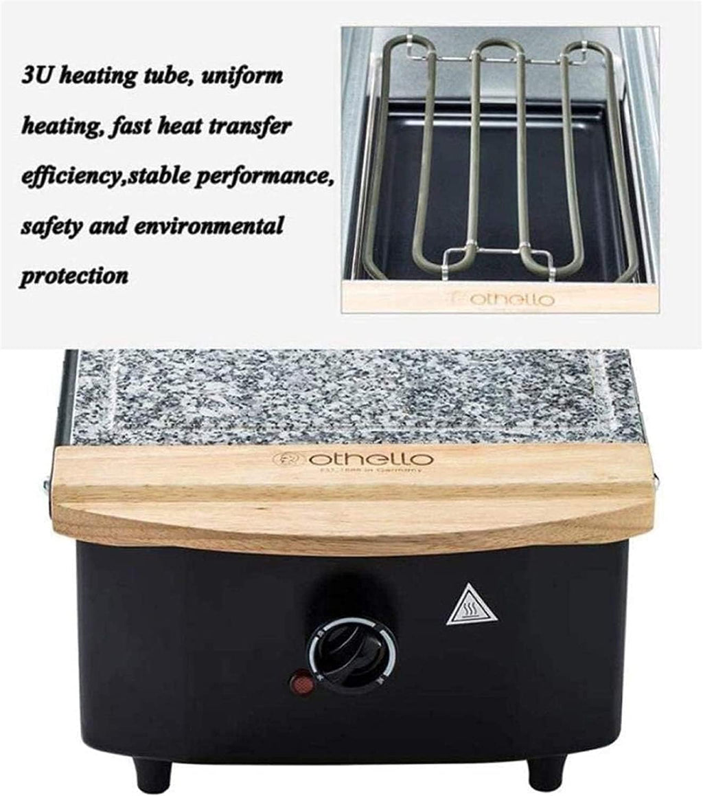 Korean BBQ Grill Electric Smokeless Portable BBQ Indoor Barbecue Grill Water Filled Drip Tray Reduced Odour Smoke, with 8 Baking Pans 1800 W,Portable Nonstick Griddle