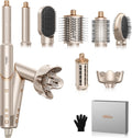 UKLISS 8-in-1 High-Speed Air Styler & Drying System - 110,000 RPM Foldable Hair Multi-Styler with Auto-Wrap Curler, Diffuser & Flyaway Smoothing Brush - Ionic Hair Styling Tool Kit for All Hair Types