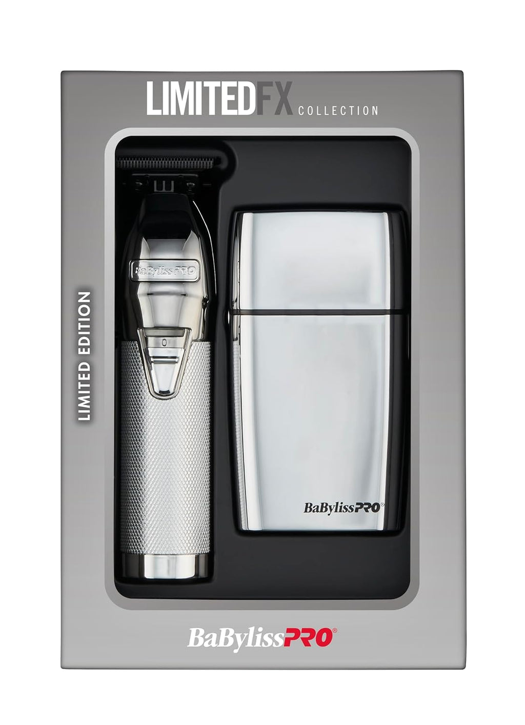 BaBylissPRO LIMITEDFX Cord/Cordless Hair Trimmer and Double Foil Hair Shaver Prepack, High-Performance Lithium-Ion Batteries for Long-Lasting Cutting