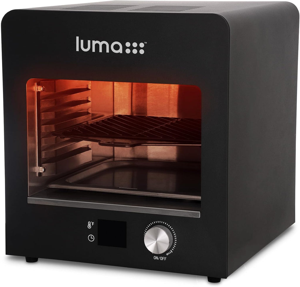 Luma® by Newair Electric Grill for Steaks | 1450°F Infrared Indoor Smoker with Cool-Touch Exterior | Portable Countertop BBQ Grill for Kitchen or Patio