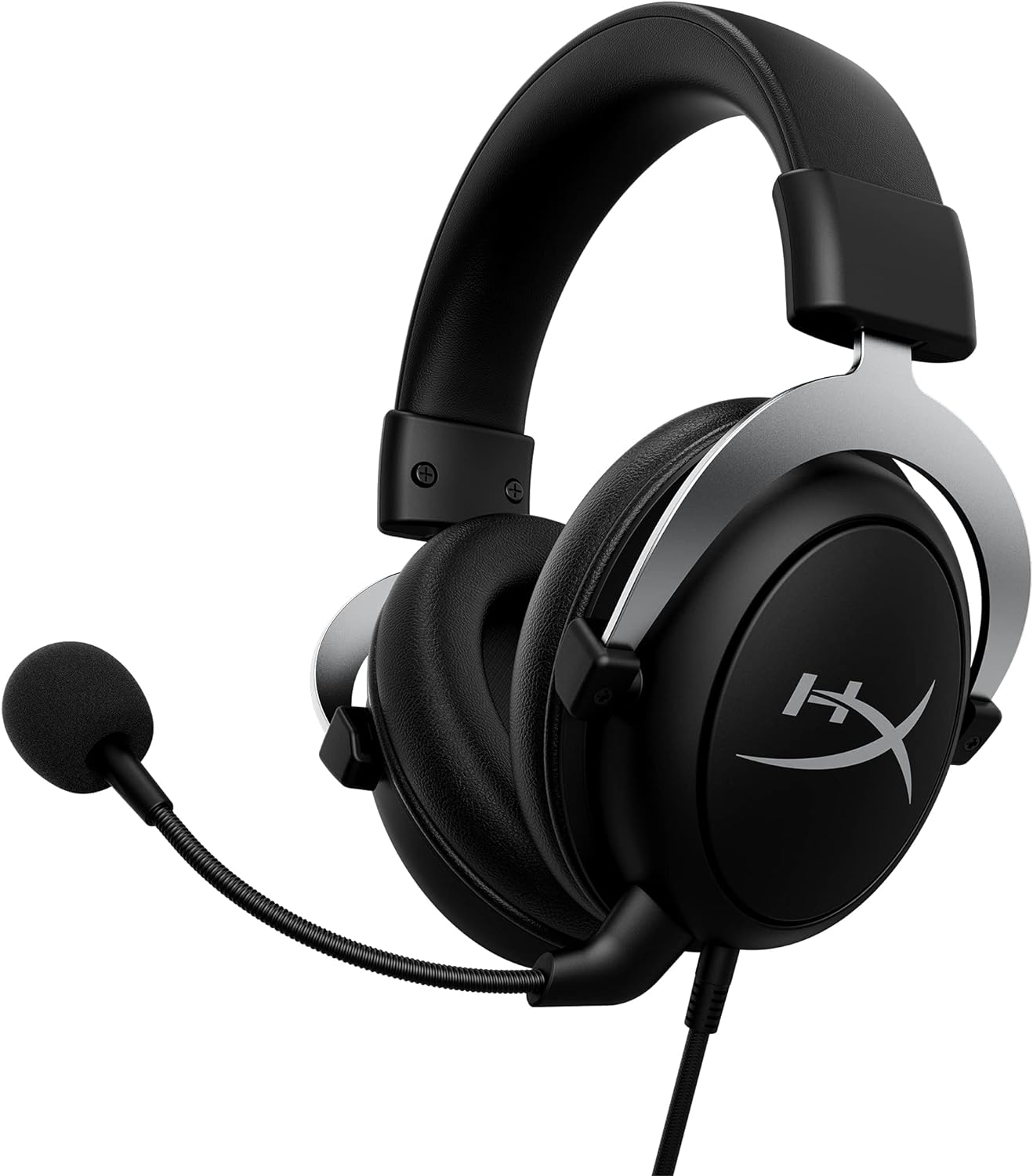 HyperX CloudX,Official Xbox Licensed Gaming Headset,Compatible with Xbox One and Series X|S,Memory Foam Ear Cushions,Detachable Noise-Cancelling Mic,in-line Audio Controls,Black/Silver,(Pack of 10)