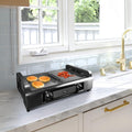 Danby DBSG29412XD11 Smokeless Indoor Grill in Black Advanced Air Circulation Technology Independent on/off and temperatures.