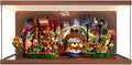 Acrylic Display Case for Lego 21360 Willy Wonka and The Chocolate Factory Building Set– Dustproof Display Box, Display Box Compatible with Lego 21360-Only Display case (Back Spray+LED Light 1)