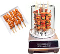 Multi-Function Vertical Barbecue Oven, Electric BBQ Smokeless Grill Indoor, Rotating Barbecue Meat Shashlik Roaster Grill Machine, Barbecue Household Appliances Stainless Steel for Home Use,1500W