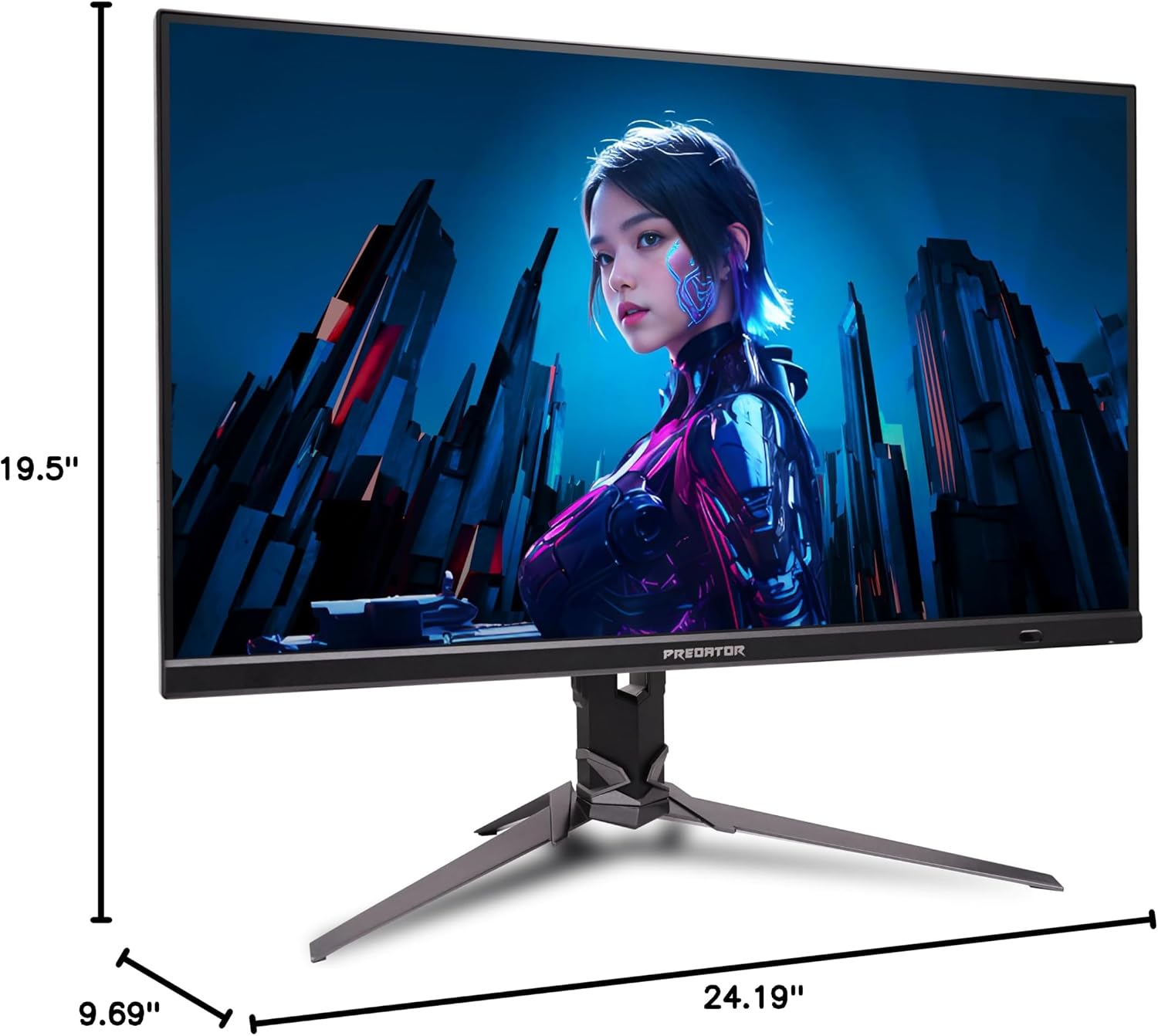 Acer Predator Gaming Monitor | 27' UHD 3840 x 2160 IPS | AMD FreeSync Premium | Up to 320Hz with DFR | Up to 0.5ms | VESA DisplayHDR400| DCI-P3 90% | Display Port 1.4 & 2 x HDMI 2.1 | XB273K V5bmiiprx
