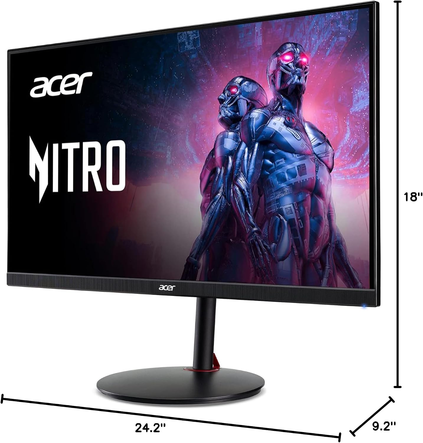Acer Nitro 27' WQHD 2560 x 1440 PC Gaming IPS AMD FreeSync Premium | Up to 240Hz Refresh | Up to 0.5ms | DisplayHDR 400 | sRGB 99% | 1 x Display Port 1.4 & 2 x HDMI 2.1 | XV272U W2bmiiprx