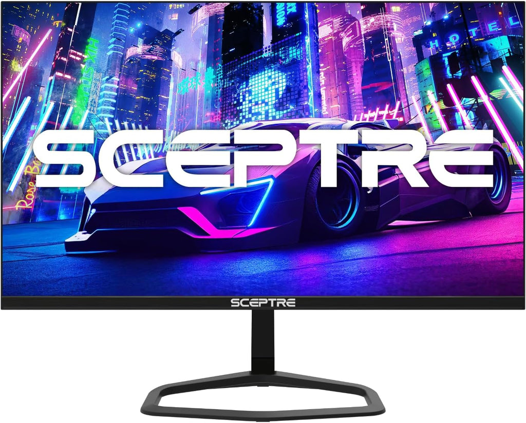 Sceptre 27-inch 240Hz Gaming Monitor 1ms 99% sRGB AMD FreeSync Premium DisplayPort x2 HDMI x2 Build-in Speakers, Machine Black (E278B-FWD240)