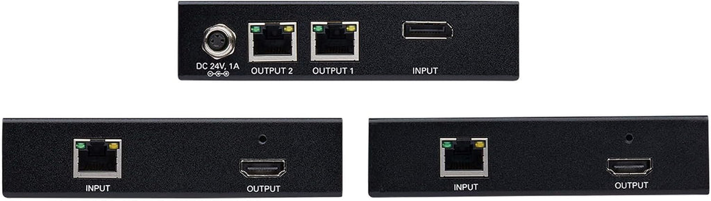 Tripp Lite DisplayPort to HDMI Over Cat6 Extender Splitter Kit Poc 2Port 4K