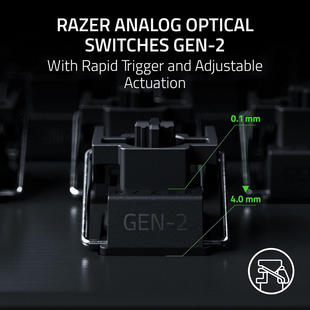 Razer Huntsman V3 Pro TKL 8KHz Esports Gaming Keyboard: Analog Optical Switches Gen 2-8000 Hz Polling Snap Tap - Rapid Trigger - Adjustable Actuation - Media Controls - Niko Edition